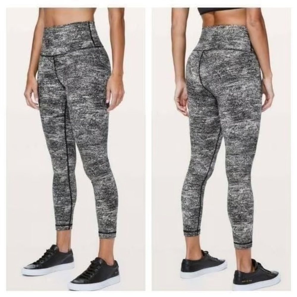 Lululemon Sz 4 Wunder Under Hi Rise 7/8 Tight Workout Athletic‎ Women’s Leggins